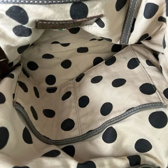 Calvalcanti Genuine Leather Handbag Shoulder Purse Crossbody Strap Made In Italy - Picture 15 of 16